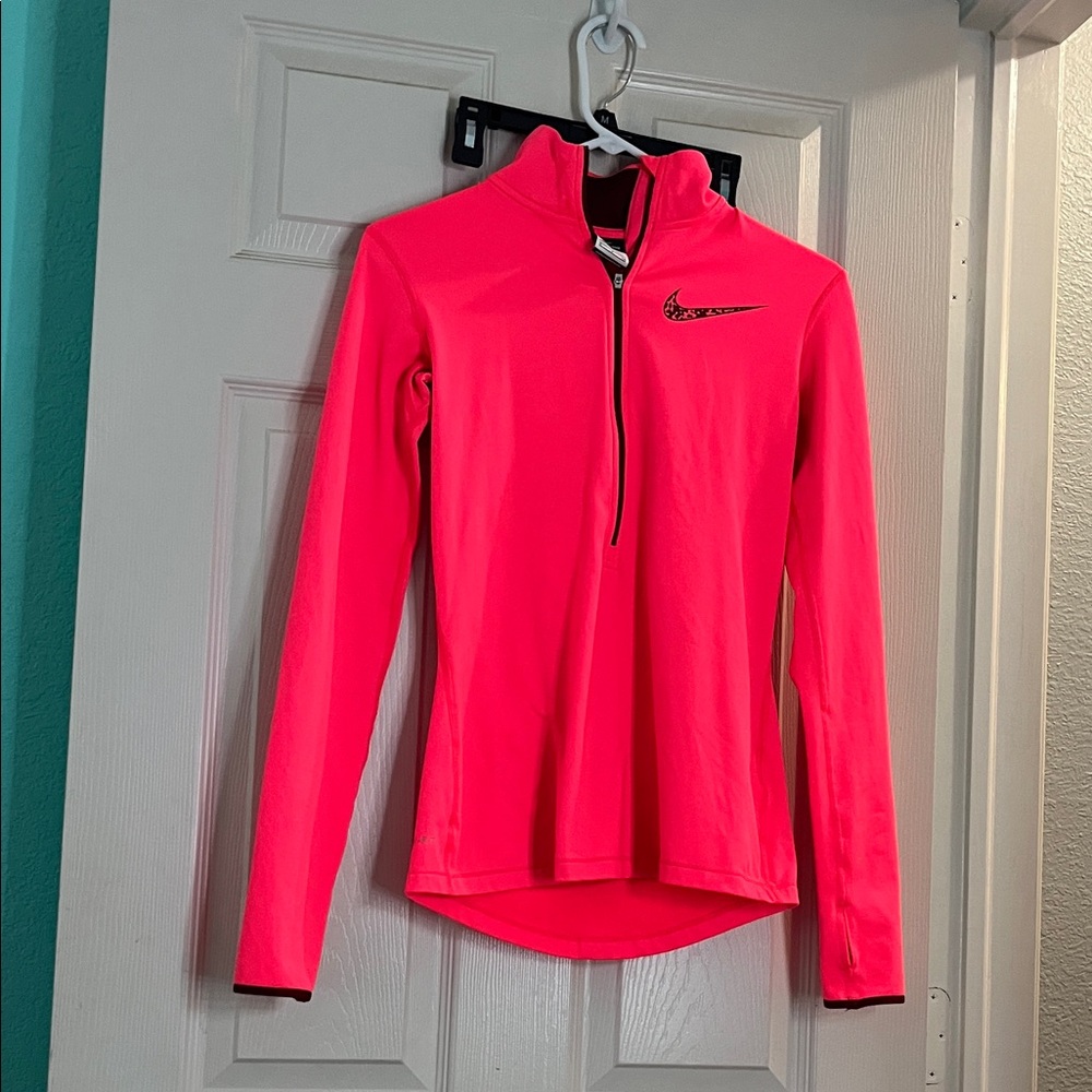Nike Vibrant Pink Quarter-Zip Top